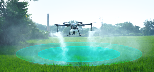 With our drones, you achieve proper spraying of fertilizers and medicines, targeting only where it’s needed.